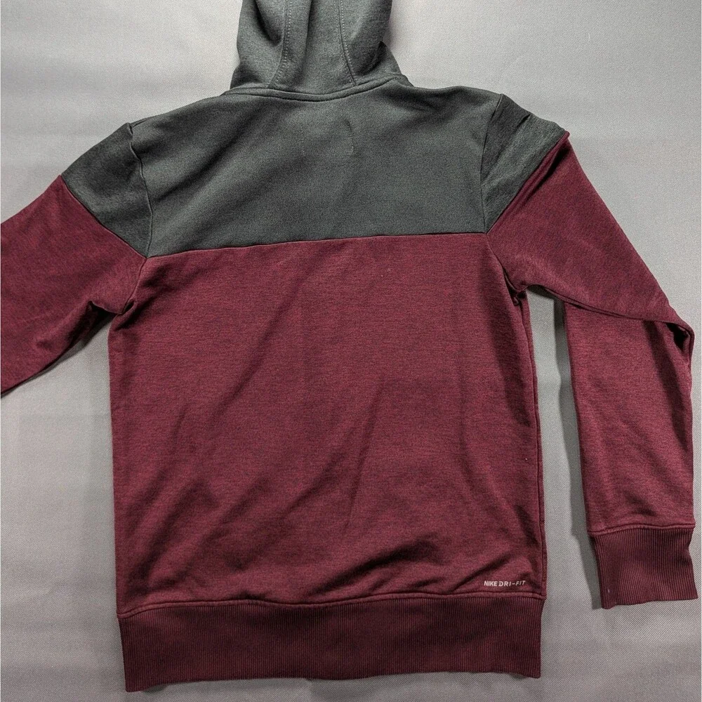 Hurley Maroon Boys Zip Up Jacket Size Large